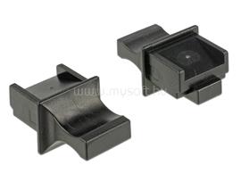 DELOCK Porvédő RJ45 típusú kimenethez fogantyúval 10 db fekete DL64020 small