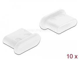 DELOCK Porvédő USB Type-C  kimenethez fogantyú nélkül 10 darab fehér DL64095 small