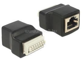DELOCK RJ45 anya > Terminal Block nyomógombbal, 8 pines adapter DL65527 small