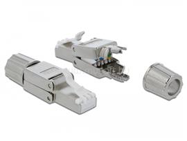 DELOCK RJ45 dugó Cat.6A STP szerszám nélkül szerelhető DL86477 small