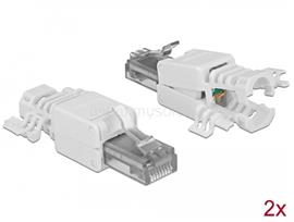 DELOCK RJ45 dugó Cat.6A UTP szerszám nélkül szerelheto 2 darab DL86417 small