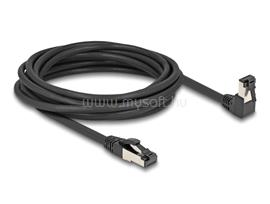 DELOCK RJ45 hálózati kábel Cat.8.1 S/FTP 90  fokban lefelé hajló / egyenes 5 m fekete DL80448 small