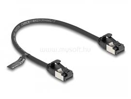 DELOCK RJ45 kábel apa - apa Cat.8.1 flexibilis 0,25 m fekete DL80181 small
