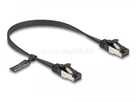 DELOCK RJ45 lapos patch kábel apa - apa Cat.8.1 flexibilis 0,25 m (fekete) DL80177 small