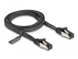 DELOCK RJ45 lapos patch kábel apa - apa Cat.8.1 flexibilis 1 m (fekete) DL80179 small