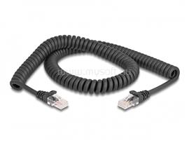 DELOCK RJ45 tekercselt kábel apa - apa Cat.5e 2 m (fekete) DL87993 small
