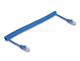 DELOCK RJ45 tekercses kábelcsatlakozó a dugóhoz Cat.6 UTP 1,3 m - 3,3 m kék DL90363 small