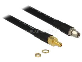 DELOCK RP-SMA dugó > RP-SMA Jack CFD400 LLC400 2 m alacsony veszteségű DL13014 small