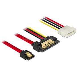 DELOCK SATA 3 Molex Power 4pin -> SATA 22pin F/F adatkábel 0.3m DL85230 small