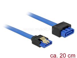 DELOCK SATA-bővítőkábel, 6 Gb/s, hüvely, egyenes > SATA dugó, egyenes, 20 cm, kék, reteszes típusú DL84971 small