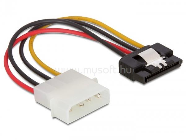 DELOCK SATA HDD (apa, fém kapoccsal)   4 tűs Molex (apa, egyenes) hálózati kábel