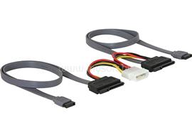 DELOCK SATA kábel 2 HDD-hez, all in one, 3Gbs, 10cm/50 cm DL84239 small
