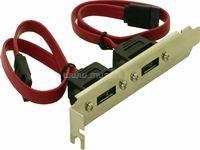 DELOCK Slot konzol 2x belső SATA > 2x külső eSATA DL65116 small
