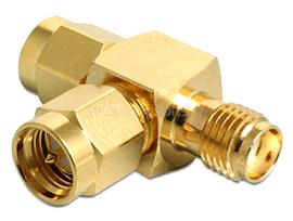 DELOCK SMA dugó > SMA dugó > SMA jack T-alakú DL88710 small