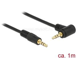 DELOCK Stereo Jack kábel 3.5 mm 3 pin apa > apa 1 m 90  fekete DL83754 small