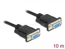 DELOCK Sub D9-es, null modemű, RS-232 soros kábel, anya-anya, 10 m DL86604 small