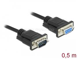 DELOCK Sub-D9-es, RS-232 soros kábel, apa-anya, 0,5 m DL86613 small