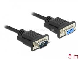 DELOCK Sub-D9-es, RS-232 soros kábel, apa-anya, 5 m DL86598 small