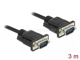 DELOCK Sub-D9-es, RS-232 soros kábel, apa-apa, 3 m DL86575 small