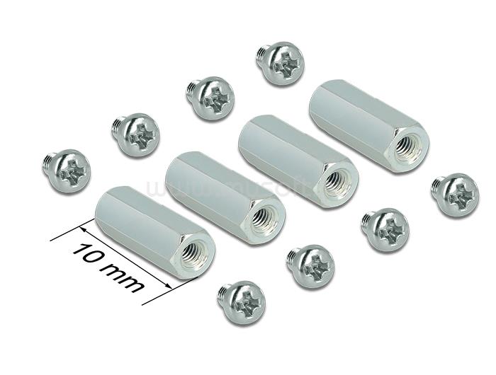 DELOCK szerelőkészlet M2.5 távtartó hatszög belső/belső 10 mm-es Raspberry Pi-hez