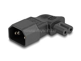 DELOCK Tápadapter IEC 60320 - C14 - C7, apa / anya, 2,5 A, 90 -ban hajlított DL80473 small