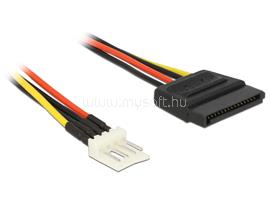 DELOCK tápkábel SATA 15 tűs apa > 4 tűs floppy apa 60 cm DL83879 small