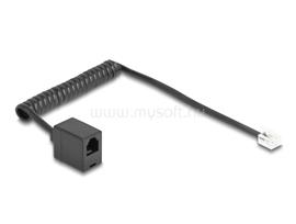 DELOCK Telefon csavart kábel RJ11 apa - RJ11 anya 1 m (fekete) DL90230 small