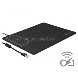 DELOCK Telefon töltő Vezeték nélküli - 12595 (Qi szabvány; 10W, egérpaddal) DL12595 small