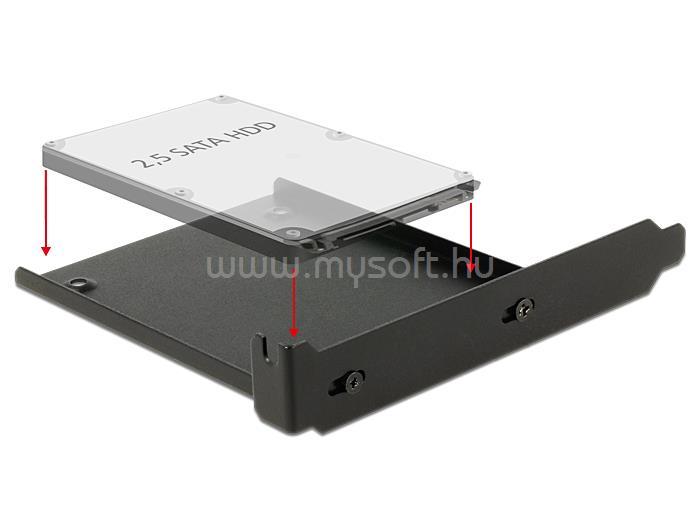 DELOCK telepítőkeret 1 x 2,5  HDD-hez a PC-nyílásba