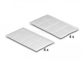 DELOCK Tépőzáras kocka darabok, öntapadós 64 db.-os fehér DL19097 small