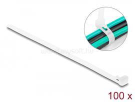 DELOCK Újrahasználható kábelkötegelő H 200 x Sz 7,2 mm 100 db. Fehér DL18644 small