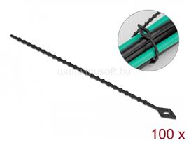 DELOCK Újrahasználható kötöző Hx 200 x Sz 2,4 mm 100 db. Fekete DL19569 small