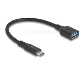 DELOCK USB 10 Gbps Adapter USB Type-C  apa   A-típusú anya 19 cm 60 W QC 3.0 (fekete) DL67179 small