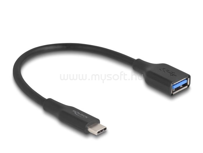 DELOCK USB 10 Gbps Adapter USB Type-C  apa   A-típusú anya 19 cm 60 W QC 3.0 (fekete)