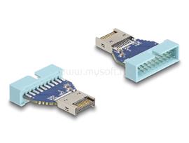DELOCK USB 10 Gbps átalakító, tűfejes csatlakozó   USB E-típusú belső A kulcs csatlakozó DL67130 small