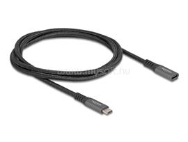 DELOCK USB 10 Gbps bővítő kábel USB Type-C  apa - anya PD 3.0 100 W 1 m szürke fém DL80022 small