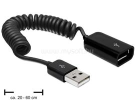 DELOCK USB 2.0-A hosszabbító kábel / anya spirál kábel DL83163 small