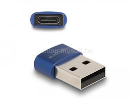 DELOCK USB 2.0 adapter A-típusú USB apa - USB Type-C  anya (kék) DL60051 small