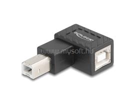DELOCK USB 2.0 adapter B-típusú USB apa   B-típusú USB anya 90 -ban balra hajlított DL67207 small