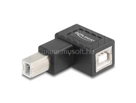 DELOCK USB 2.0 adapter B-típusú USB apa   B-típusú USB anya 90 -ban felfelé hajlított DL67205 small