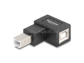 DELOCK USB 2.0 adapter B-típusú USB apa   B-típusú USB anya 90 -ban jobbra hajlított DL67206 small