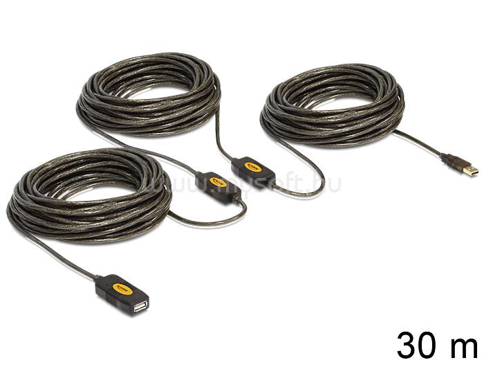 DELOCK USB 2.0-ás hosszabbító kábel (aktív), 30 m