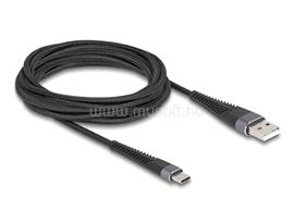DELOCK USB 2.0 kábel A-típusú USB apa - USB Type-C  apa meghosszabbított hajlítás védelemmel 3 m DL81123 small