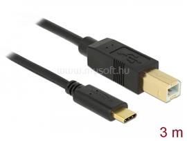 DELOCK USB 2.0 kábel Type-C a B-típusú 3 m DL83666 small