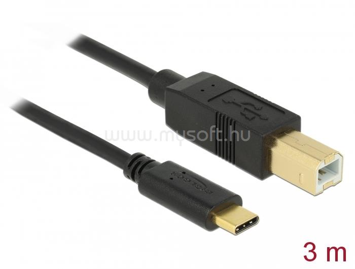 DELOCK USB 2.0 kábel Type-C a B-típusú 3 m