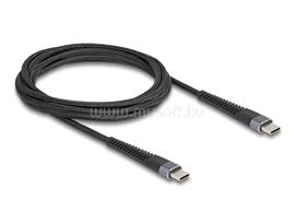 DELOCK USB 2.0 kábel USB Type-C  apa - apa meghosszabbított hajlítás védelemmel 60 W 2 m DL81125 small