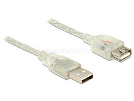 DELOCK USB 2.0-s bővítőkábel A-típusú csatlakozódugóval > USB 2.0-s, A-típusú csatlakozóhüvellyel 1m DL83881 small