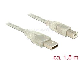 DELOCK USB 2.0-s kábel A-típusú csatlakozódugóval > USB 2.0-s, B-típusú csatlakozódugóval, 1,5 m DL83893 small