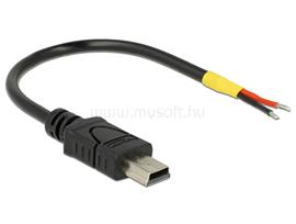 DELOCK USB 2.0-s kábel Mini-B-csatlakozódugóval > 2 db nyitott vezetékkel, 10 cm Raspberry Pi DL85251 small