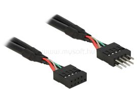 DELOCK USB 2.0 tűs hosszabbító kábel 10 tűs apa / anya 10 cm DL83872 small